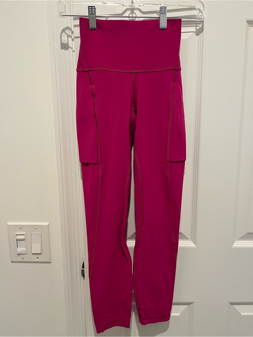 lululemon athletica Bright Magenta High-Rise Leggings with Side Pockets